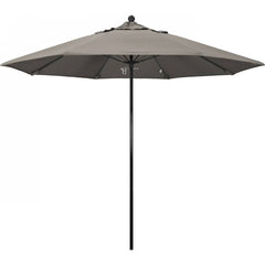 California Umbrella - Patio Umbrellas; Umbrella Diameter (Inch): 108 ; Height (Feet): 8.750 ; Fabric Color: Pacifica Taupe ; Base Included: No ; Frame Material: Fiberglass-reinforced Nylon ; Frame Color: Black - Exact Industrial Supply