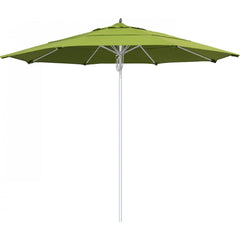 California Umbrella - Patio Umbrellas; Umbrella Diameter (Inch): 132 ; Height (Feet): 8.666 ; Fabric Color: Macaw ; Base Included: No ; Frame Material: Aluminum ; Frame Color: Silver - Exact Industrial Supply