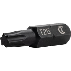 Crescent - Torx Screwdriver Bits; Type: Insert Bit ; Drive Size (Inch): 1/4 ; Style: Impact ; Torx Size: T-25 ; Overall Length (Inch): 1 - Exact Industrial Supply