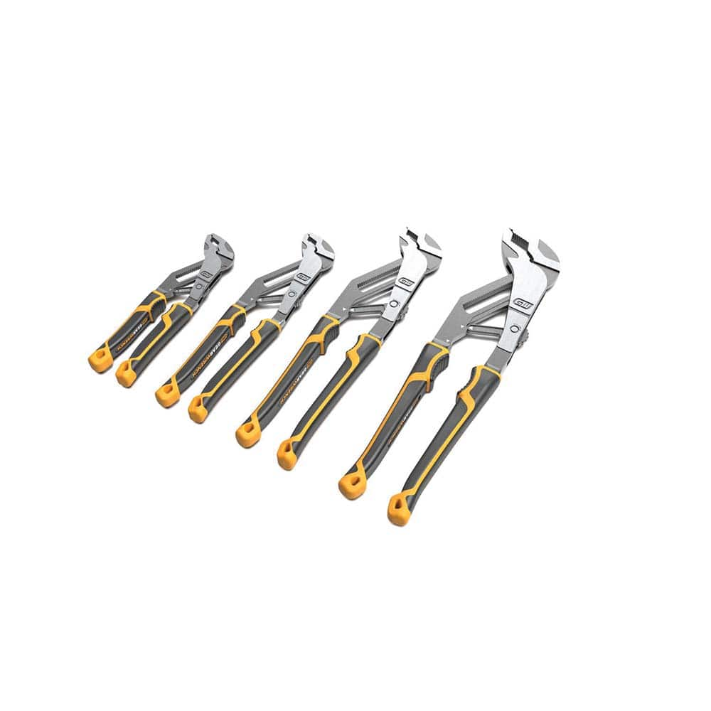 GEARWRENCH - Plier Sets; Set Type: Tongue & Groove Pliers ; Number of Pieces: 4.000 ; Container Type: Carded ; Contents: 6", 8", 10", 12" T&G Pliers ; Handle Material: Dual Material ; Jaw Type: Tongue & Groove - Exact Industrial Supply