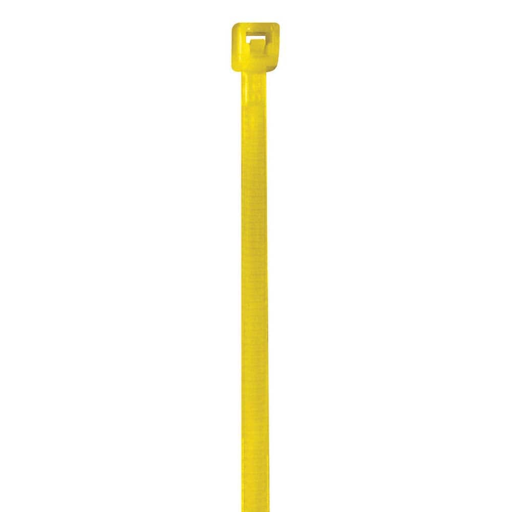 Polybag Tape & Ties; Type: Cable Ties; Overall Length (Inch): 4; Width (Inch): 0.1; Color: Yellow