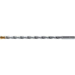 Extra Length Drill Bit: 0.189″ Dia, 140 °, Solid Carbide TiSiAlCrN Finish, 4.646″ Flute Length, 5.906″ OAL, Straight-Cylindrical Shank, Series DC160-20-A1