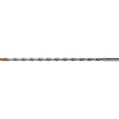 Extra Length Drill Bit: 0.2402″ Dia, 140 °, Solid Carbide TiSiAlCrN Finish, 8.976″ Flute Length, 10.551″ OAL, Straight-Cylindrical Shank, Series DC160-30-A1