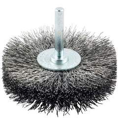 Norton - 3" OD, Crimped Carbon Wheel Brush - Best Tool & Supply