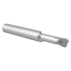 Helical Flute Thread Mill: #10-32, Internal & External, 3 Flute, Solid Carbide 32 TPI, AM210 Coated