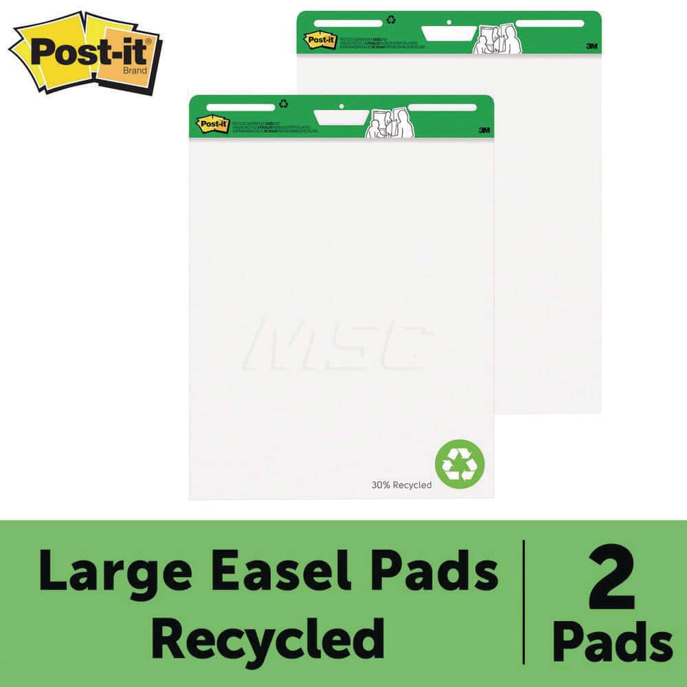 3M - Easel Pads & Accessories; Display/Marking Boards Accessory Type: Easel Pads ; For Use With: Easel Stands ; Detailed Product Description: Post-it Super Sticky Easel Pad 559RP, 25 in. x 30 in. Recycled, 2 pk - Exact Industrial Supply