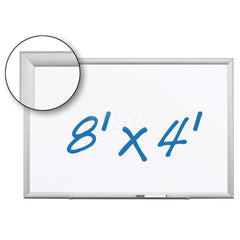 3M - Whiteboards & Magnetic Dry Erase Boards; Type: Dry Erase ; Height (Inch): 48 ; Width (Inch): 96 ; Material: Porcelain ; Color: Gray - Exact Industrial Supply