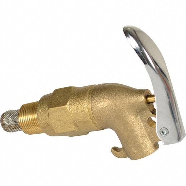 Vestil - 3/4" NPT Brass Adjustable Drum Faucet - 4" Long Extension - Best Tool & Supply