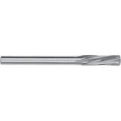 Magafor - 5.9mm Solid Carbide Chucking Reamer - Spiral Flute, 5mm Straight Shank, 22mm Flute Length, 63mm OAL - Best Tool & Supply