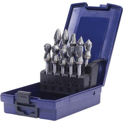SGS Pro - Burr Sets Head Shape: Radius/Cylinder w/Endcut; Radius/Ball Nose Cylinder; Radius/Ball Nose Tree; Radius/90 Cone; Pointed Tree; Cylinder; Ball Nose Cone Tooth Style: Double Cut - Best Tool & Supply