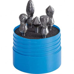 SGS Pro - Burr Sets Head Shape: Radius/Cylinder w/Endcut; Radius/Ball Nose Cylinder; Radius/Ball Nose Tree; Combi/90 Cone Tooth Style: Double Cut - Best Tool & Supply