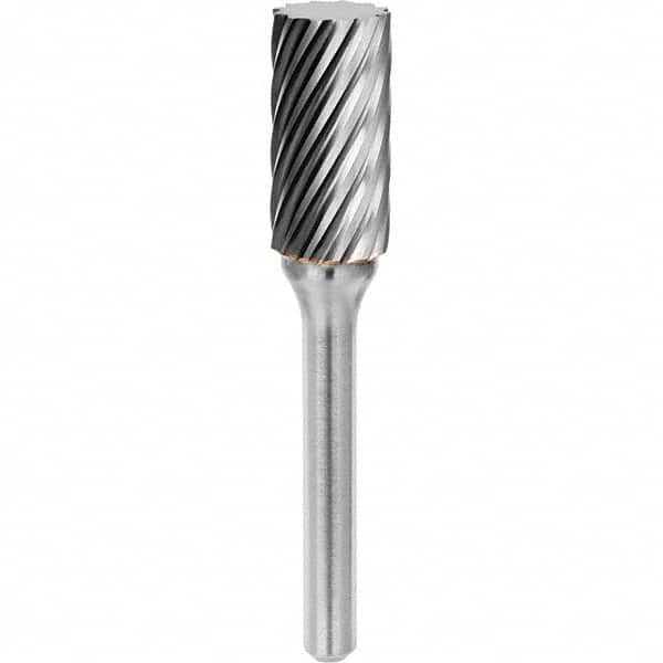 SGS Pro - 1/4" Cut Diam, 1/4" Shank Diam, Tungsten Carbide Inox Cut Cylinder Burr - Best Tool & Supply