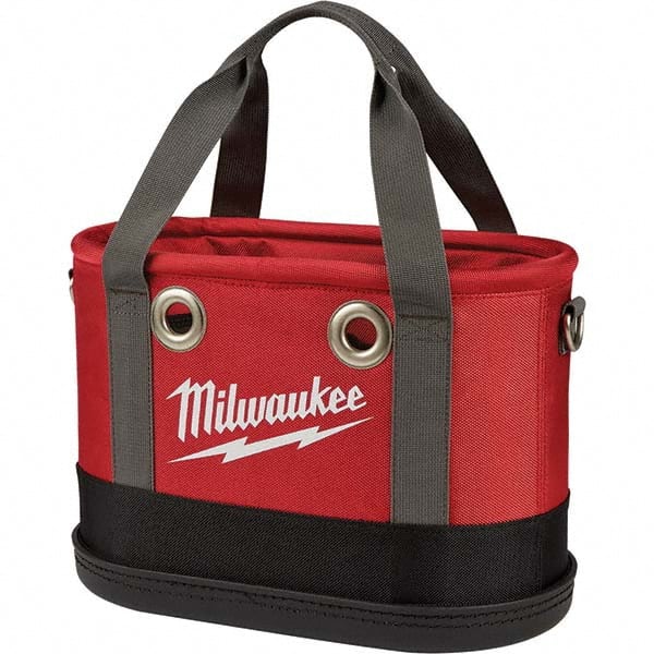 Milwaukee Tool - 24 Pocket, Ballistic Nylon, Black/Red Tool Bag - Best Tool & Supply