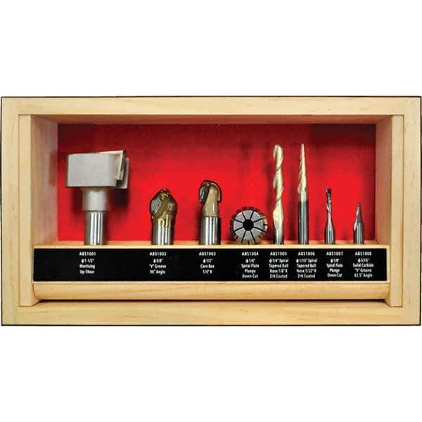 Powermatic - Router Bit Sets   Router Style: CNC    Number of Pieces: 8 - Best Tool & Supply