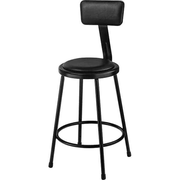 NPS - Stationary Stools Type: Fixed Height Stool w/Adjustable Height Back Base Type: Steel - Best Tool & Supply