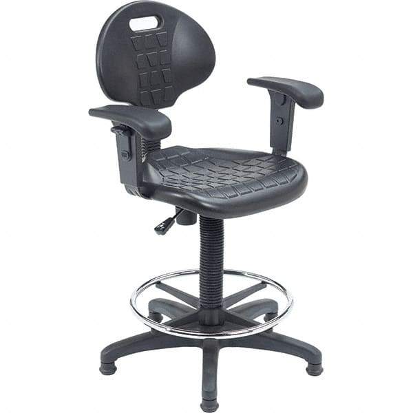 NPS - Swivel & Adjustable Stools Type: Adjustable Height Swivel Stool Base Type: Steel - Best Tool & Supply