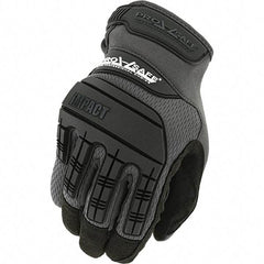 PRO-SAFE - Size M (9) Work Gloves - For General Purpose, Uncoated, Hook & Loop Cuff, Full Fingered, Black, Paired - Best Tool & Supply