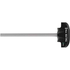 Wera - 6mm Standard Hex Driver - 100mm Blade Length, T Handle, 144mm OAL - Best Tool & Supply