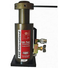 AME International - Portable Hydraulic Cylinders Type: Single Acting Load Capacity (Ton): 100 (Inch) - Best Tool & Supply