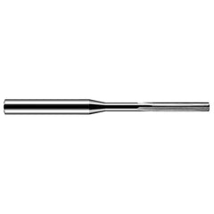 Chucking Reamer: 0.0925″ Dia, 2-1/2″ OAL, 11/16″ Flute Length, Straight Shank, Solid Carbide 4 Flute