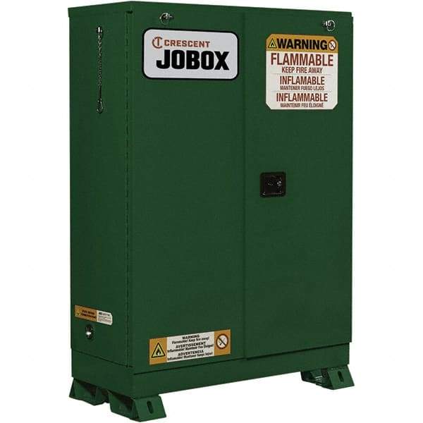 Jobox - Safety Cabinets   Hazardous Chemical Type: Flammable and Combustible Liquids    Color: Red - Best Tool & Supply