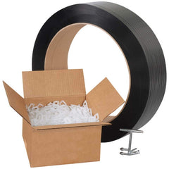 Value Collection - Strapping Kits Type: Polypropylene Strapping Kit Contents: 9000' of 1/2" Polypropylene; 1000 Plastic Buckles; Tensioner; Cutter - Best Tool & Supply