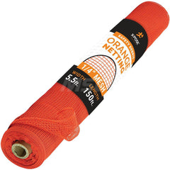 5'6″ x 1/4″ x 150' Heavy-Duty Fire-Retardant Multi-Purpose Net Polyethylene, Orange