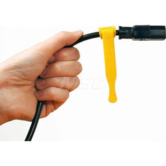 Cable Tie: 1″ Long, Black, Nylon & Polyethylene, Reusable