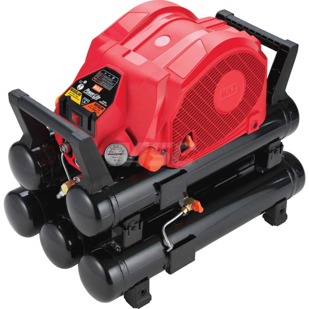 Portable Electric Air Compressors; Horsepower: 2; CFM: 3.4 SCFM @ 90 PSI; Tank Capacity: 6 Gal.; Configuration: Reciprocating Compressor; Maximum Working Pressure (psi): 500.000; Maximum Working Pressure (psi): 500.000; Engine Type: 115-1; Description: Po