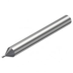 R216.32-00830-AE08G 1620 0.8mm 2 FL Solid Carbide End Mill - Corner Radius w/Cylindrical Shank - Best Tool & Supply