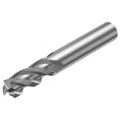 R216.33-16040-AC32U H10F 16mm 3 FL Solid Carbide End Mill - Corner chamfer w/Cylindrical Shank - Best Tool & Supply