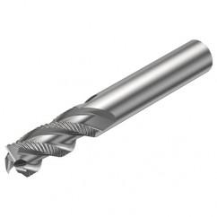 R216.33-06040-AC13U H10F 6mm 3 FL Solid Carbide End Mill - Corner chamfer w/Cylindrical Shank - Best Tool & Supply