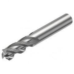 R216.33-14040-AC26U H10F 14mm 3 FL Solid Carbide End Mill - Corner chamfer w/Cylindrical Shank - Best Tool & Supply