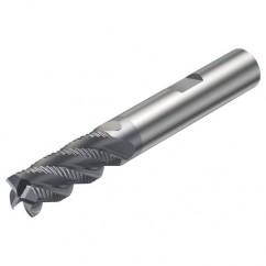 R216.34-10040-BC22K 1640 10mm 4 FL Solid Carbide End Mill - Corner chamfer w/Weldon Shank - Best Tool & Supply