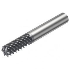 R215.36-10060-AC22L 1620 10mm 6 FL Solid Carbide End Mill - Corner Radius w/Cylindrical Shank - Best Tool & Supply