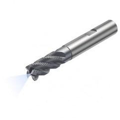 R215.34C10040-DC22K 1640 10mm 4 FL Solid Carbide End Mill - Corner Radius w/Cylindrical - Neck Shank - Best Tool & Supply