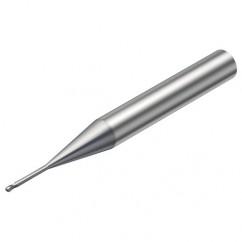 R216.42-00630-AJ06G 1620 0.6mm 2 FL Solid Carbide Ball Nose End Mill w/Cylindrical Shank - Best Tool & Supply