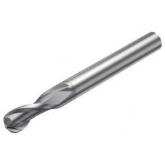 R216.42-12030-AK22G 1610 12mm 2 FL Solid Carbide Ball Nose End Mill w/Cylindrical Shank - Best Tool & Supply