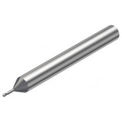 R216.42-00630-AO06G 1620 0.6mm 2 FL Solid Carbide Ball Nose End Mill w/Cylindrical Shank - Best Tool & Supply