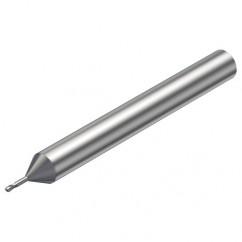 R216.42-00830-AO08G 1620 0.8mm 2 FL Solid Carbide Ball Nose End Mill w/Cylindrical Shank - Best Tool & Supply