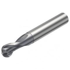 R216.42-02030-AI20G 1620 2mm 2 FL Solid Carbide Ball Nose End Mill w/Cylindrical Shank - Best Tool & Supply