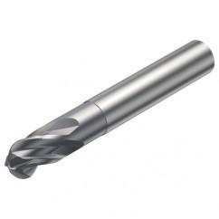 R216.44-08030-AI08G 1610 8mm 4 FL Solid Carbide Ball Nose End Mill w/Cylindrical Shank - Best Tool & Supply