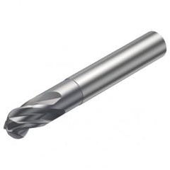 R216.44-12030-AI12G 1610 12mm 4 FL Solid Carbide Ball Nose End Mill w/Cylindrical Shank - Best Tool & Supply