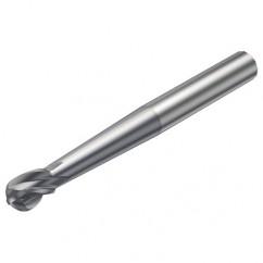 R216.64-16030-AO15G 1610 16mm 4 FL Solid Carbide Ball Nose End Mill spherical design w/Cylindrical Shank - Best Tool & Supply