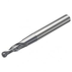 R216.53-04040RAL40G 1620 4mm 3 FL Solid Carbide Conical Ball Nose End Mill w/Cylindrical Shank - Best Tool & Supply
