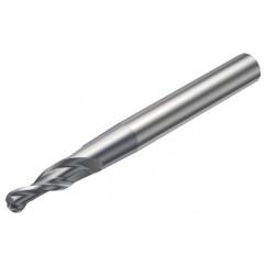 R216.53-08040RAL15G 1630 8mm 3 FL Solid Carbide Conical Ball Nose End Mill w/Cylindrical Shank - Best Tool & Supply