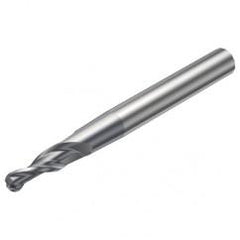 R216.52-06040RAL12G 1630 6mm 2 FL Solid Carbide Conical Ball Nose End Mill w/Cylindrical Shank - Best Tool & Supply