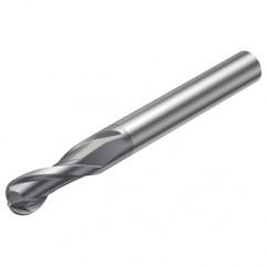 RA216.42-3230-AK16G 1610 12.7mm 2 FL Solid Carbide Ball Nose End Mill w/Cylindrical Shank - Best Tool & Supply