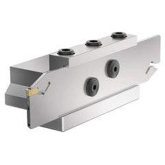 Indexable Cut-Off Blade Tool Blocks; Tool Block Style: EVTMZN; Blade Height (mm): 32.0000; Blade Height (Decimal Inch): 1.2598; Manufacturers Catalog Number: EVTMZN1632C; Overall Length (mm): 90.0000; Overall Length (Decimal Inch): 3.5433; Overall Height