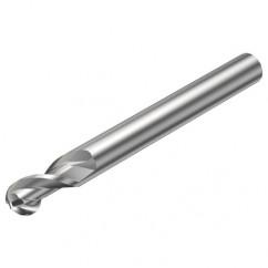 2B320-0600-NG H10F 6mm 2 FL Ballnose w/Reduced Cylindrical .3mm/.012 smaller than Cutting Diameter Shank - Best Tool & Supply